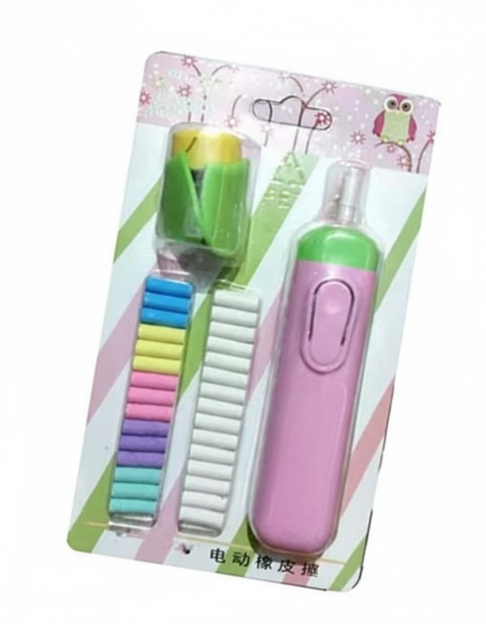 Ink Spot® Electric Eraser Kit with Extra Refills for Students, Artists, Drawing, Sketching and Office Use
