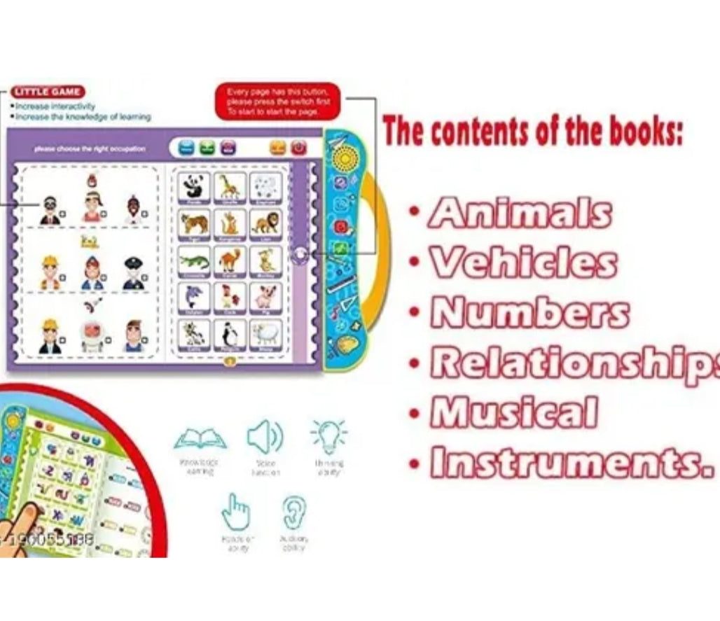 Ink Spot® Intelligence Learning Book for Kids | Interactive Phonetic & Pronunciation Educational Toy