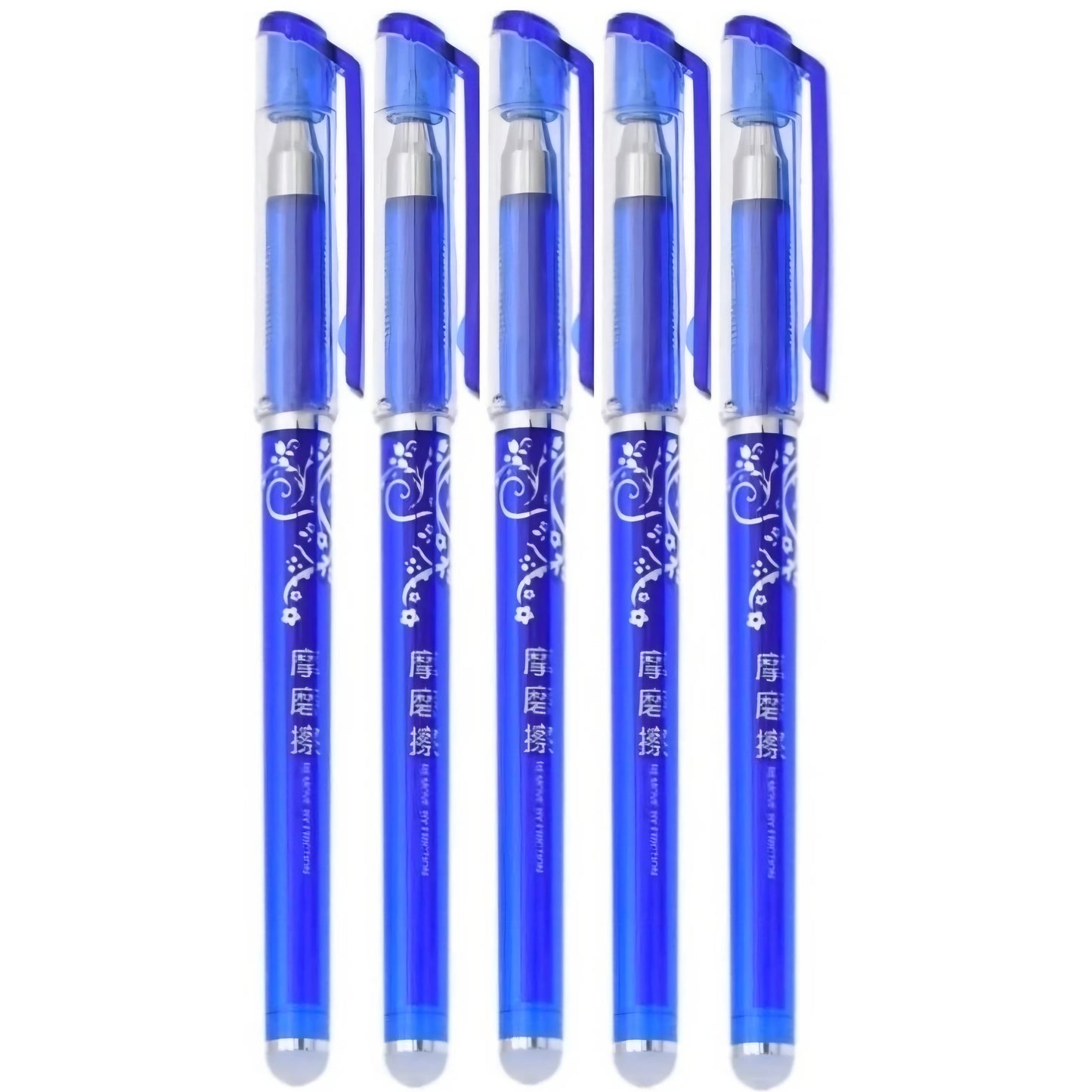 Ink Spot® Premium Blue Erasable Ball Pen Pack of 12 | Smooth Writing | Long-Lasting Ink | Office & School