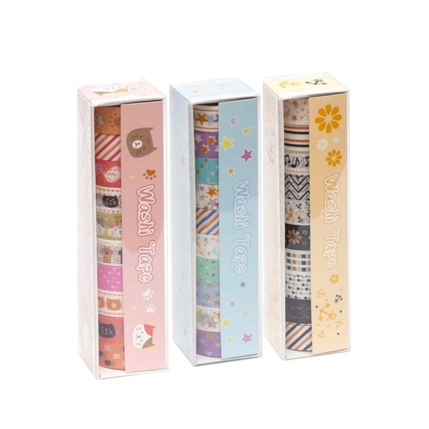 Ink Spot® Premium Decorative Washi Tape Set for Journaling, Scrapbooking, DIY Crafts & Gift Wrapping pack of 30