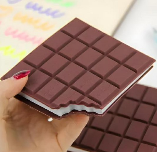 Ink Spot® "Sweet Notes" Chocolate Bar Notepad - Unique & Fun Stationery Pack of 3