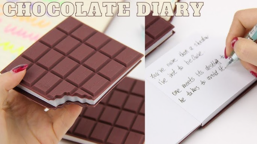 Ink Spot® "Sweet Notes" Chocolate Bar Notepad - Unique & Fun Stationery Pack of 3