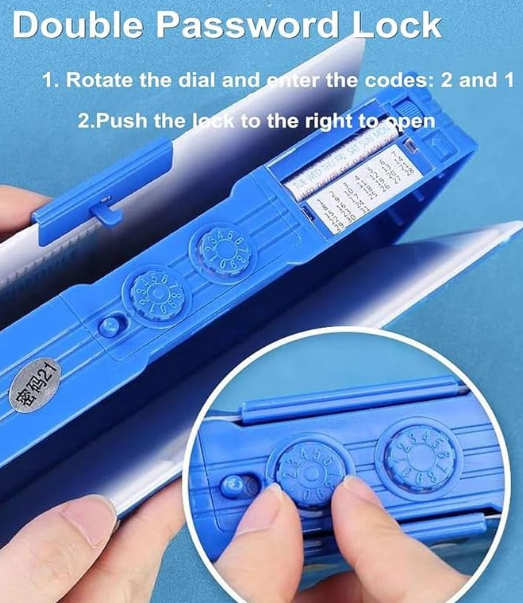 Ink Spot® "Space Astronaut Multi-Functional Pencil Box with Calculator, Sharpener, Storage Compartments for Kids and Students