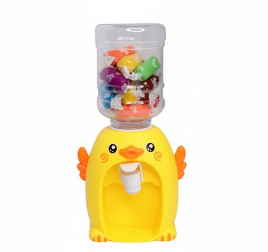 Ink Spot® Cute Cartoon Mini Water Dispenser Toy for Kids, Pretend Play Drinking Game with Bottle