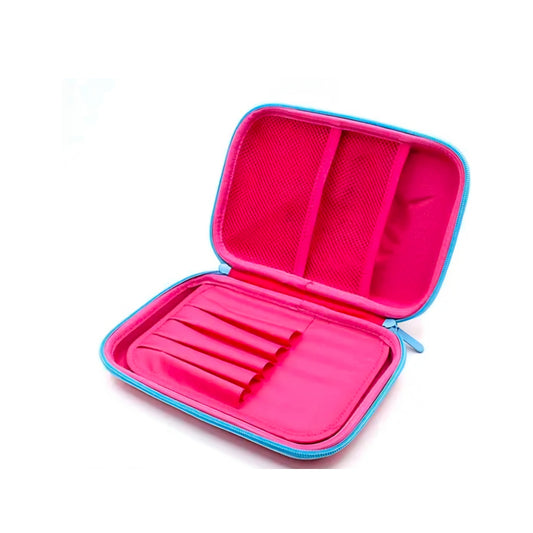 Ink Spot® Magical Unicorn 3D Embossed Hardtop Pencil Case for Girls | Large Capacity School Supply Organizer Box