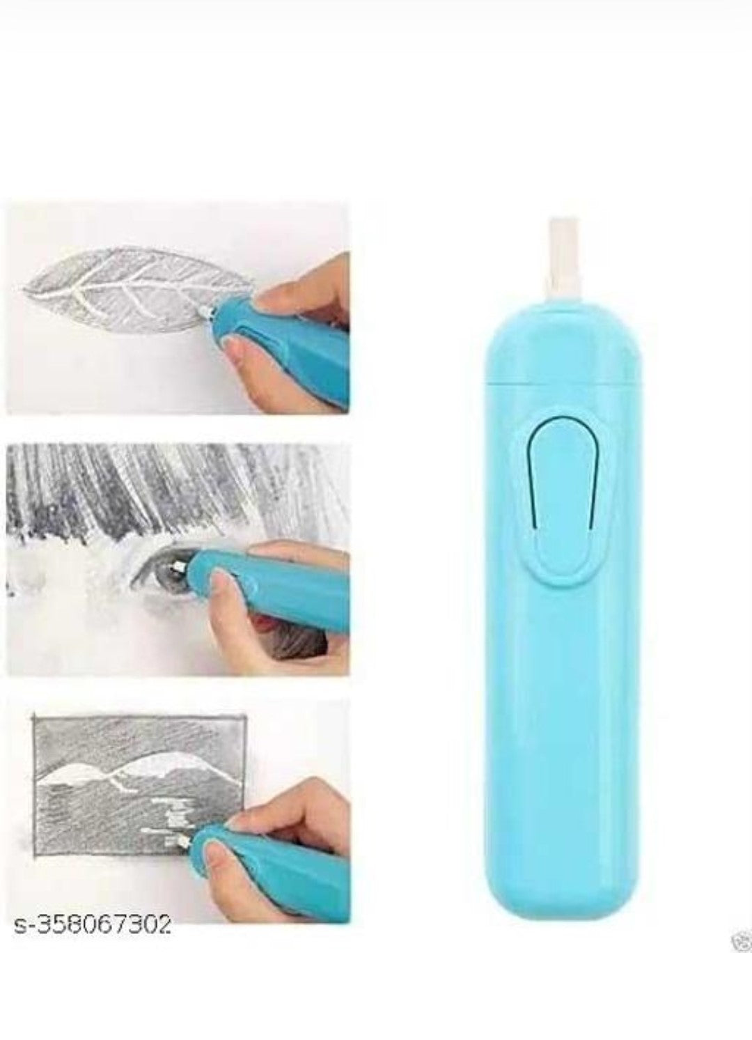Ink Spot® Electric Eraser Kit with Extra Refills for Students, Artists, Drawing, Sketching and Office Use