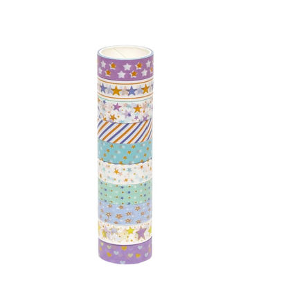 Ink Spot® Premium Decorative Washi Tape Set for Journaling, Scrapbooking, DIY Crafts & Gift Wrapping pack of 30