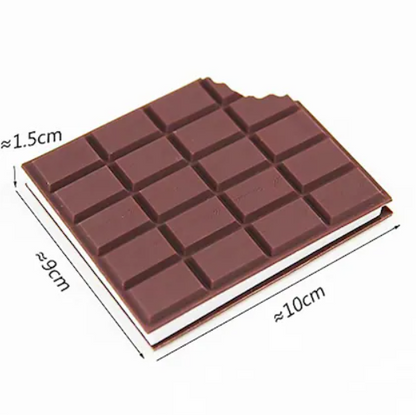 Ink Spot® "Sweet Notes" Chocolate Bar Notepad - Unique & Fun Stationery Pack of 3