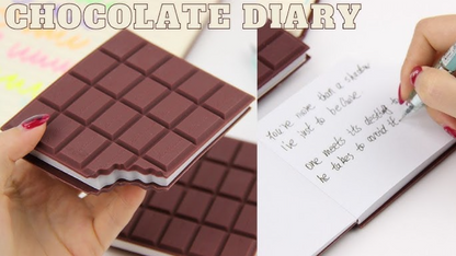 Ink Spot® "Sweet Notes" Chocolate Bar Notepad - Unique & Fun Stationery Pack of 3